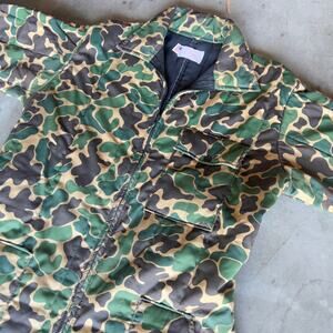 70s Duck Camo Vintage Jumpsuit